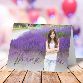 Tarjeta De Agradecimiento Guión fotográfico Minimalista moderno simple