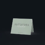 Tarjeta De Agradecimiento Guión minimalista Boho Sage Green Personalizado Bu<br><div class="desc">Muestra tu aprecio con esta elegante tarjeta plegada de agradecimiento que incluye un guión minimalista en un verde sabio suave. Perfecto para la promoción de marca comercial, la apreciación de los clientes o eventos corporativos, el diseño inspirado en el boho añade un toque moderno y honesto. Ideal para pequeñas empresas...</div>