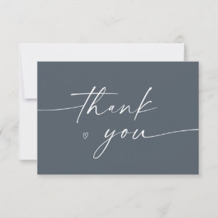 Tarjeta De Agradecimiento Guión minimalista elegante