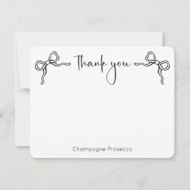 Tarjeta De Agradecimiento Guion moderno Ella está atando el nudo Despedida d