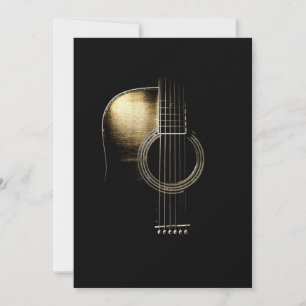 Tarjeta De Agradecimiento Guitarra Acústica Lite