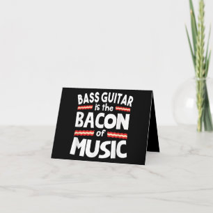 Tarjeta De Agradecimiento Guitarra Lover  La Guitarra De Bass Es Gratinada D