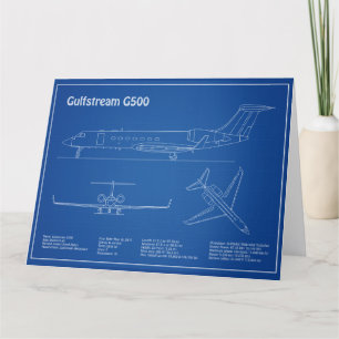 Tarjeta De Agradecimiento Gulfstream G500 - Planes de Planes de Planes de Pl