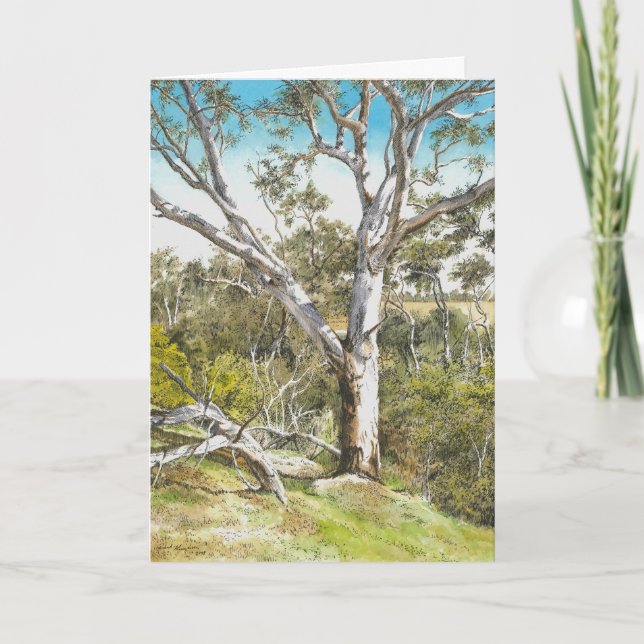 Tarjeta De Agradecimiento Gum del río Werribee - (Anverso)