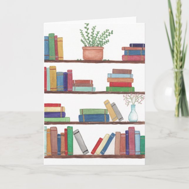 Tarjeta De Agradecimiento Gusano de biblioteca (Anverso)