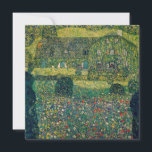 Tarjeta De Agradecimiento Gustav Klimt - Casa de campo del artista<br><div class="desc">Casa de campo por el Attersee - Gustav Klimt,  Oil on Canvas,  1914</div>