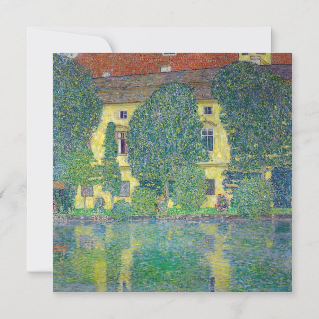 Tarjeta De Agradecimiento Gustav Klimt - Castillo Kammer am Attersee III (Anverso)