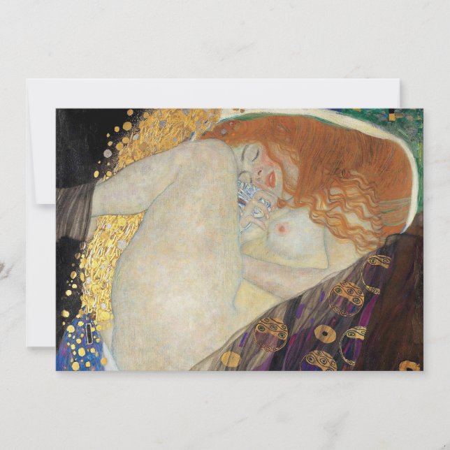 Tarjeta De Agradecimiento Gustav Klimt - Danae (Anverso)