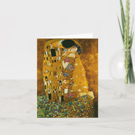 Tarjeta De Agradecimiento Gustav Klimt - El beso