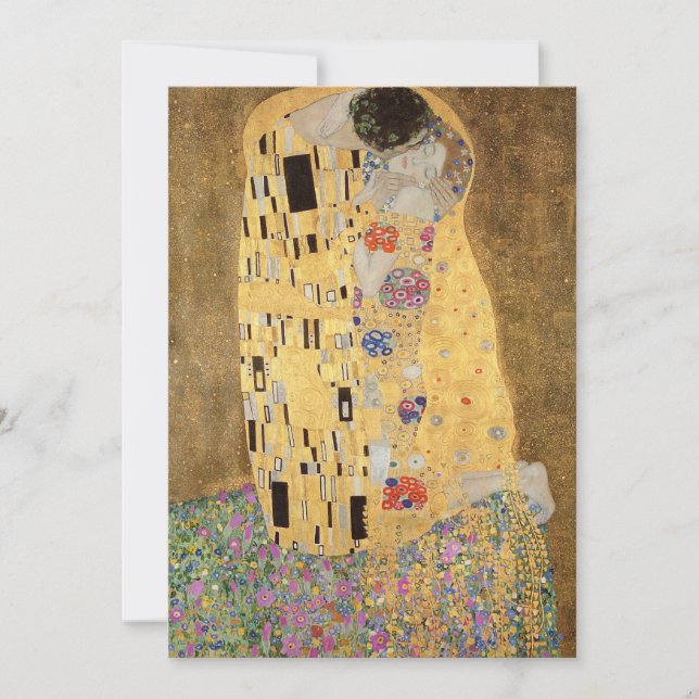 Tarjeta De Agradecimiento Gustav Klimt | El Beso, 1907-08 (Anverso)