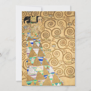 Tarjeta De Agradecimiento Gustav Klimt - Expectación, Friso Stoclet