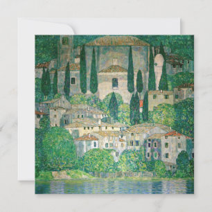 Tarjeta De Agradecimiento Gustav Klimt - Iglesia de Cassone