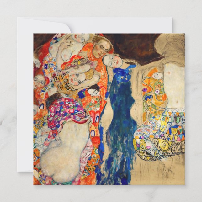 Tarjeta De Agradecimiento Gustav Klimt - La novia (inconclusa) (Anverso)