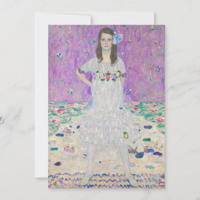 Tarjeta De Agradecimiento Gustav Klimt - Mada Primavesi (Anverso)