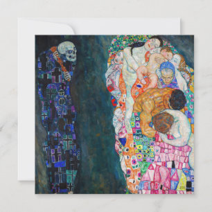 Tarjeta De Agradecimiento Gustav Klimt - Muerte y vida