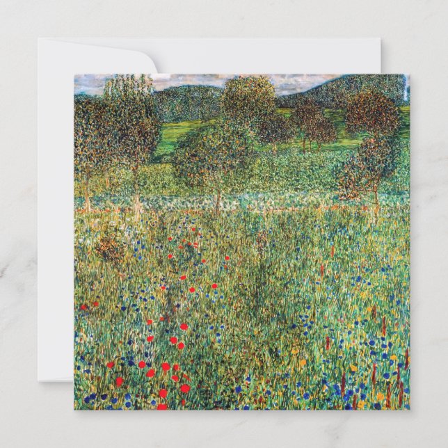 Tarjeta De Agradecimiento Gustav Klimt - Orchard (Anverso)