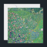 Tarjeta De Agradecimiento Gustav Klimt - Paisaje de los jardines italianos<br><div class="desc">Paisaje Jardín Italiano / Paisaje Horticultural Italiano - Gustav Klimt,  Petróleo en Lienzo,  1913</div>