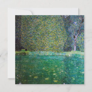 Tarjeta De Agradecimiento Gustav Klimt - Parque de Schloss Kammer am Atterse