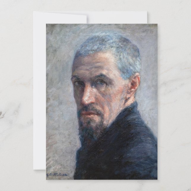 Tarjeta De Agradecimiento Gustave Caillebotte - Autoretrato (Anverso)