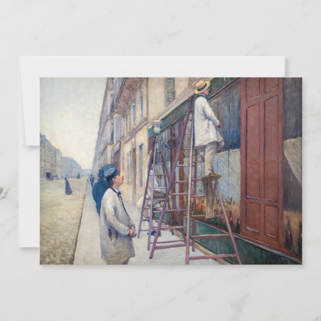 Tarjeta De Agradecimiento Gustave Caillebotte - La Casa de los Pintores (Anverso)