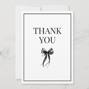 Tarjeta De Agradecimiento Hablar 30 conmigo negro y blanco doblar treinta cu