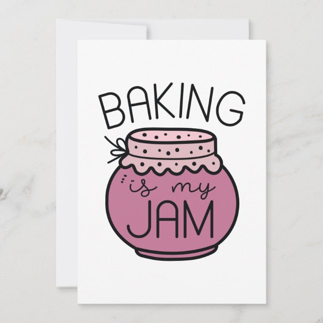 Tarjeta De Agradecimiento Hacer Baking es mi mermelada (Anverso)