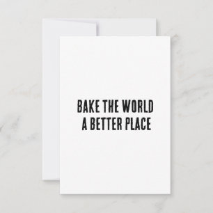 Tarjeta De Agradecimiento Hacer del mundo un lugar mejor