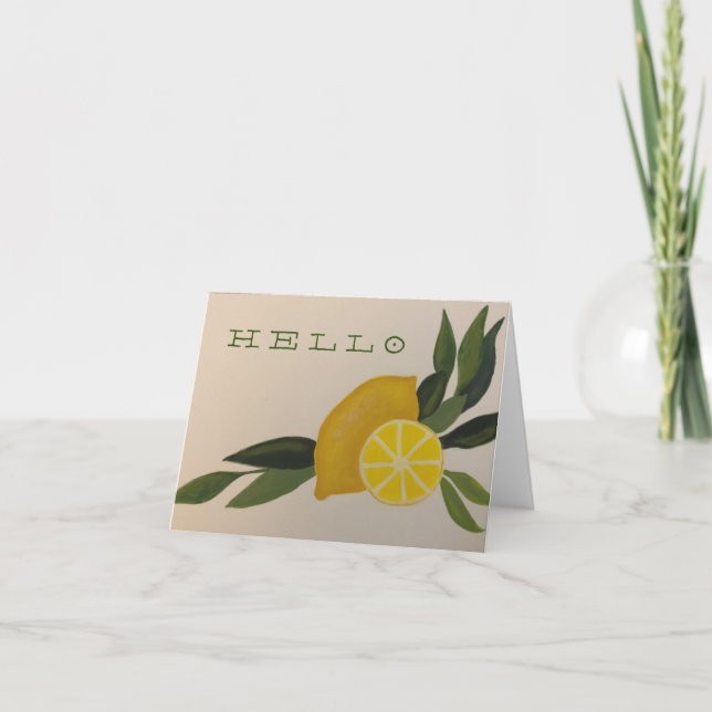 Tarjeta De Agradecimiento Hacer Limonada (Anverso)