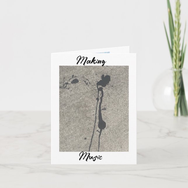 Tarjeta De Agradecimiento Hacer música (Anverso)