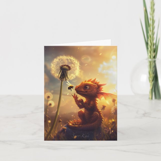 Tarjeta De Agradecimiento Hagamos una carta de deseos (Anverso)