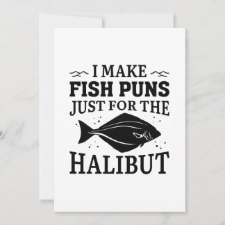 Tarjeta De Agradecimiento Hago Castigos De Pescado Sólo Para El Halibut