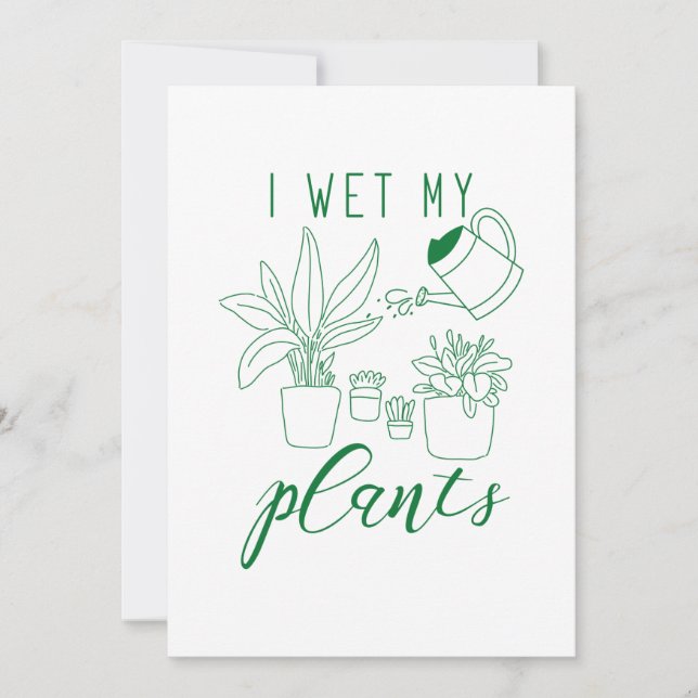 Tarjeta De Agradecimiento Hago Que Mis Plantas (Anverso)