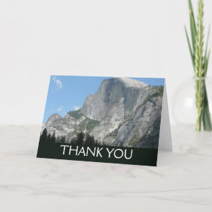 Tarjeta De Agradecimiento Half Dome de lado en el Parque Nacional Yosemite