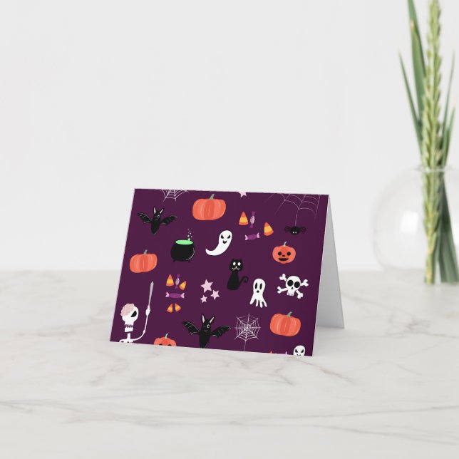 Tarjeta De Agradecimiento Halloween (Anverso)