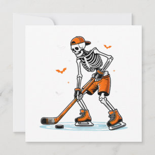 Tarjeta De Agradecimiento Halloween divertida Halloween de hockey sobre hiel