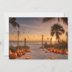 Tarjeta De Agradecimiento Halloween en Twilight en The Beach Notecard