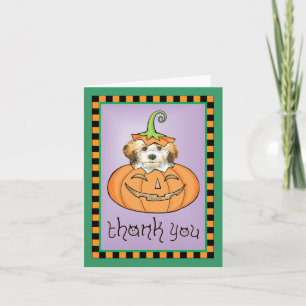 Tarjeta De Agradecimiento Halloween Havanese Gracias