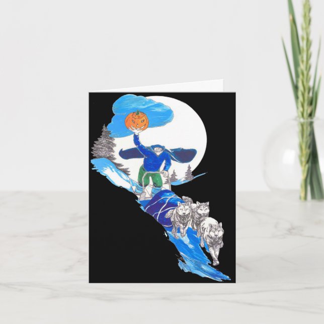 Tarjeta De Agradecimiento Halloween Musher Notecard (Anverso)