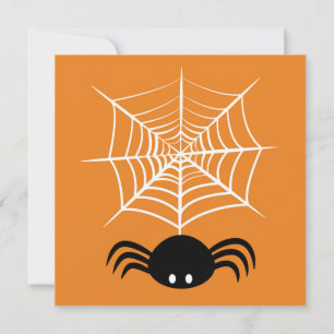 Tarjeta De Agradecimiento Halloween Spider Web