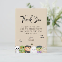 Tarjeta De Agradecimiento Halloween Spooky One Birday Gracias