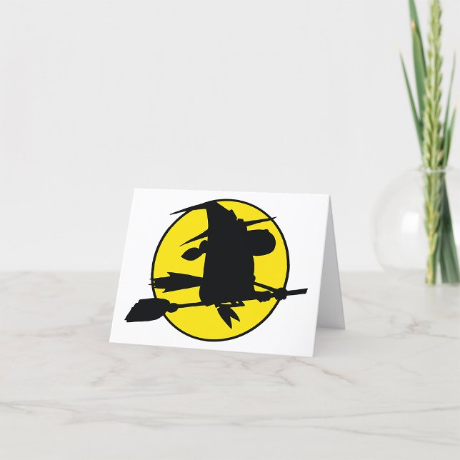 Tarjeta De Agradecimiento Halloween Witch Silhouette (Subido por el creador)