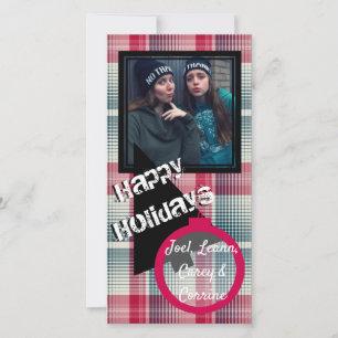 Tarjeta De Agradecimiento HAMbyWG - Felices fiestas Cherry Verde azulada