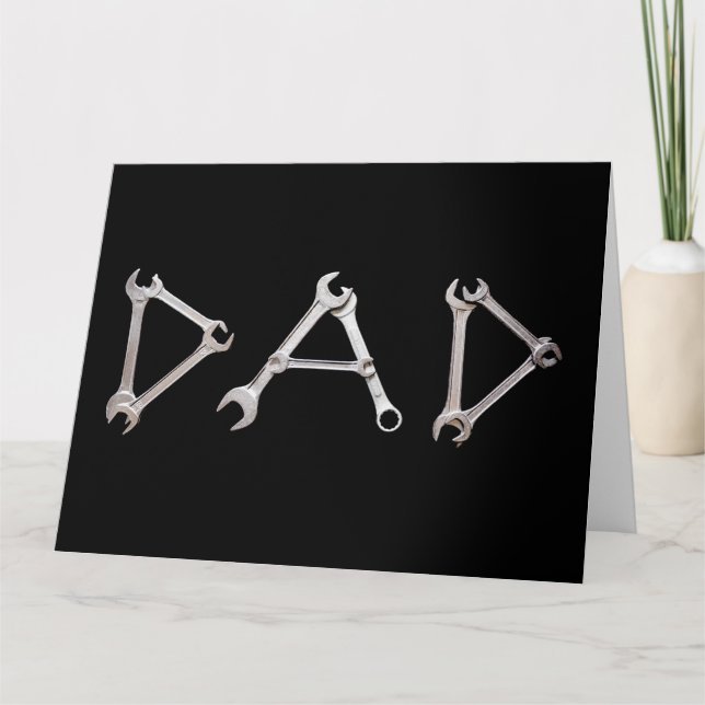 Tarjeta De Agradecimiento Handyman DAD - Herramientas francesas para el Día  (Anverso)