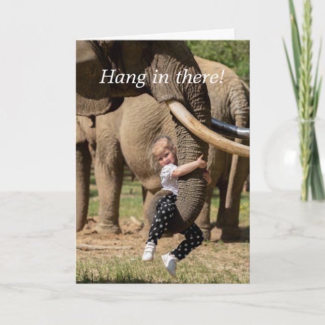 TARJETA DE AGRADECIMIENTO HANG ON CARD (Anverso)
