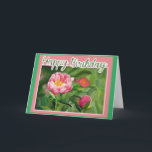 Tarjeta De Agradecimiento Happy Birthday Card by Brittany's Art Vibes<br><div class="desc">I drew this peony and the calligraphy with colored pencils and markers :) I hope you like it!
Brittany
Brittany's Art Vibes</div>
