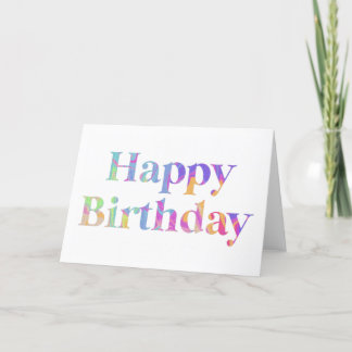 Tarjeta De Agradecimiento Happy Birthday Greetings card 5x7