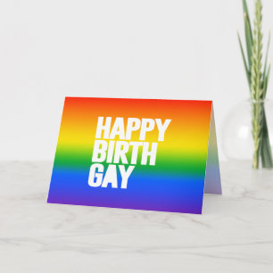 Tarjeta De Agradecimiento Happy Birthgay
