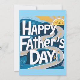 Tarjeta De Agradecimiento Happy Father's Day Greeting Card