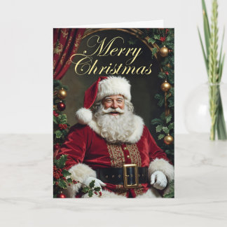 Tarjeta De Agradecimiento Happy Santa Christmas Card
