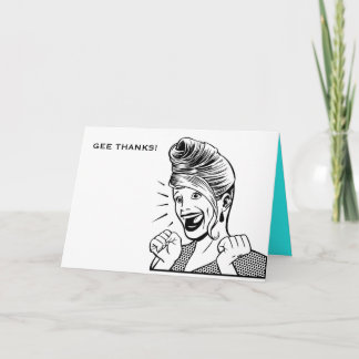 Tarjeta De Agradecimiento ¡Happygal_stampart, GEE GRACIAS!